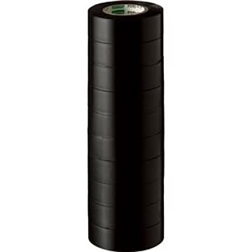 （まとめ） オカモト ビニールテープ No.470 19mm×10m 黒 No.470-19x10 クロ 1パック（10巻） 【×10セット】