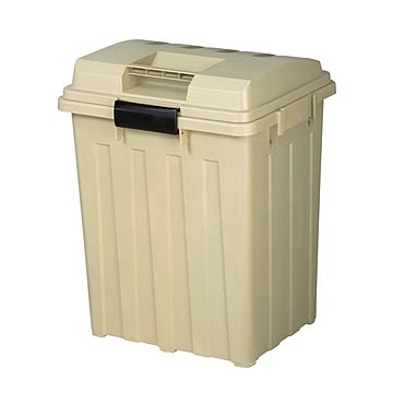 連結ハンドルペール ゴミ箱 76リットル 76L 蓋つき 屋外 ダストボックス おしゃれ フタ付き シンプル ベージュ カーキ S-R70