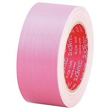 （まとめ） スリオンテック 布粘着テープ No.3390 50mm×25m ピンク No.3390-50PK 1巻 【×10セット】