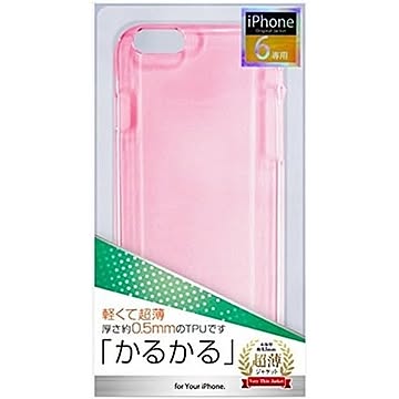 オズマ iPhone6用TPUジャケット薄型 ピンク