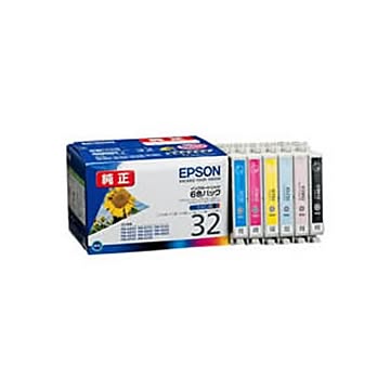 純正品 EPSON エプソン インクカートリッジ/トナーカートリッジ IC6CL32 6色パック