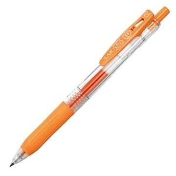 （まとめ） ゼブラ ゲルインクボールペン サラサクリップ 0.5mm オレンジ JJ15-OR 1本 【×60セット】