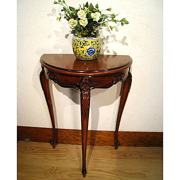 マホガニー材 コンソールテーブル サイドテーブル