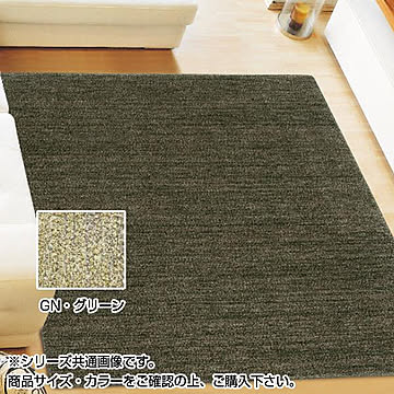 アスワン　ムシカビクリーンカーペット(防虫・防ダニ・防カビ・抗菌)　MC-100　190×240cm　GN・グリーン　CA606335
