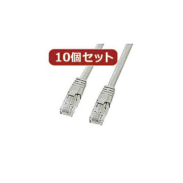 10個セットサンワサプライ カテゴリ6UTPクロスケーブル KB-T6L-01CKX10 管理No. 4589452973910