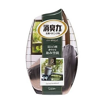 （まとめ）エステー お部屋の消臭力 炭と白檀400ml 1セット（3個）【×10セット】