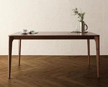 天然木ウォールナット無垢材のハイバックチェア Virgo バルゴ ダイニングテーブル W150 幅150 4人掛け