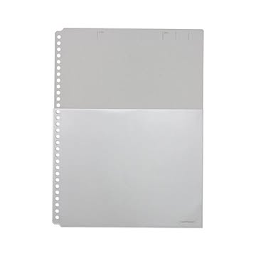 （まとめ） キングジム ハーフポケット厚口 A4判 タテ型 黒 【×10セット】