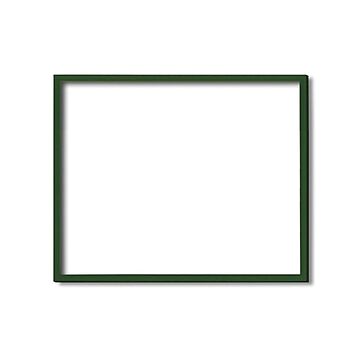 【木製額】色あせを防ぐUVカットアクリル ■デッサン額 半切サイズ（545×424mm）グリーン 壁掛けひも付き 化粧箱入り