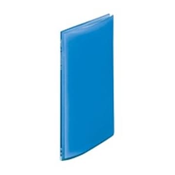 (業務用10セット) LIHITLAB クリアファイル/ポケットファイル A4/タテ型 10ポケット G3100-8 ブルー