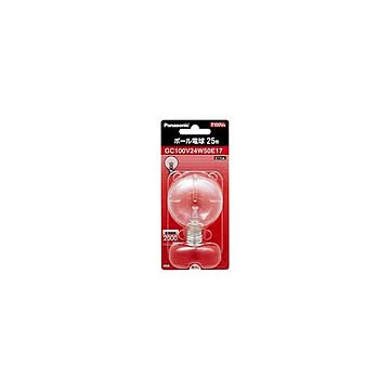 （まとめ） PANASONIC ボール電球25W形クリア GC100V22W50E17 【×10セット】