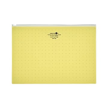（まとめ） リヒトラブ AQUA DROPs クリヤーケース A4判 F-5303-5 黄 1枚入 【×10セット】