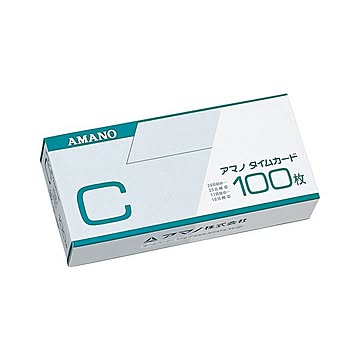 （まとめ） アマノ タイムカード （標準）Cカード 1箱入 【×3セット】