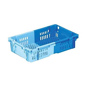 業務用食品コンテナボックス NF-M23P・ダークブルー・PP材質・蓋付き