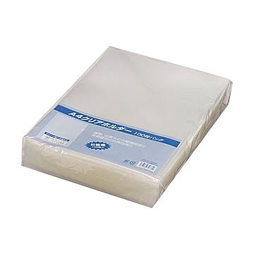 （まとめ） G-Aim クリアホルダー A4 再生PP YG-11-100C 1パック（100枚） 【×3セット】