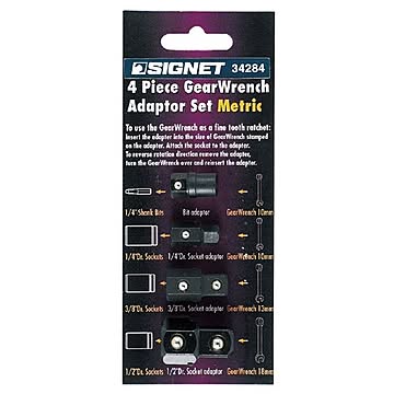 SIGNET（シグネット） 34284 4PC MM SIGNETレンチ用アダプターセット