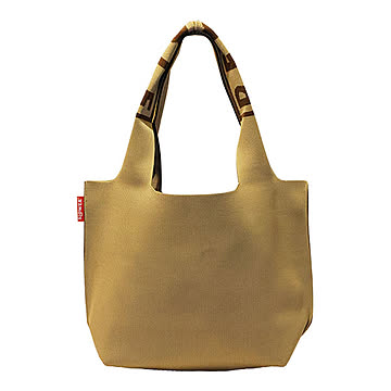 SLOWER スロウワー PEBBLE KNIT BAG Gene (M) ぺブル ニットバッグ ジーン(M) / エコバッグ トートバッグ マルシェバッグ ポリエステル A4サイズ