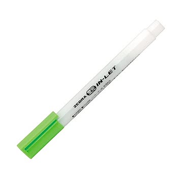 (まとめ) ゼブラ 蛍光インレット 緑 WKS9-G 1本 【×300セット】