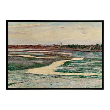 世界の古い絵画 レトロポスター デジタルリマスターMarsh Landscape インテリ【bn-poster-3810】