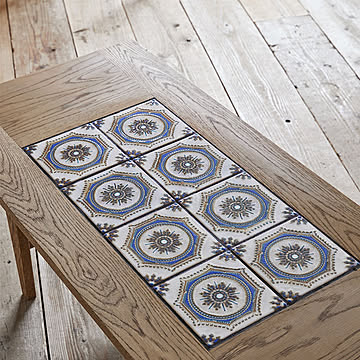 SWITCH スウィッチ Majolica Tile Table マジョリカタイルテーブル / センターテーブル ローテーブル ダイニングテーブル カフェテーブル 長方形 多治見タイル 天然木 日本製