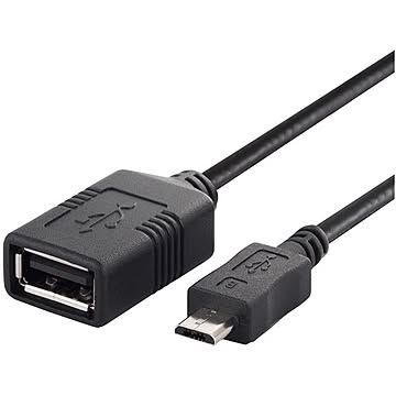 バッファロー USB(microB to A)変換アダプター 0.5m ブラック BSMPC11C05BK