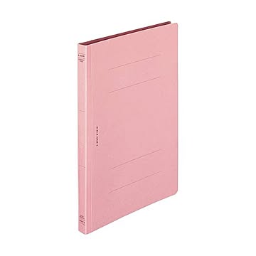 （まとめ）ライオン事務器 フラットファイル（環境）樹脂押え具 B5タテ 150枚収容 背幅18mm ピンク A-526KB5S 1冊【×50セット】