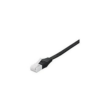 BUFFALO バッファロー i-BUFFALO ツメの折れないLANケーブル カテゴリー6a ストレート フラットタイプ BSLS6AFU100BK 管理No. 4950190329152