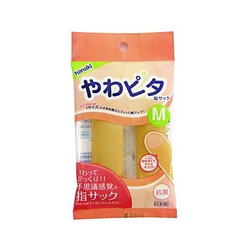 （まとめ） ハナキ商事 やわピタ指サック M 【×20セット】