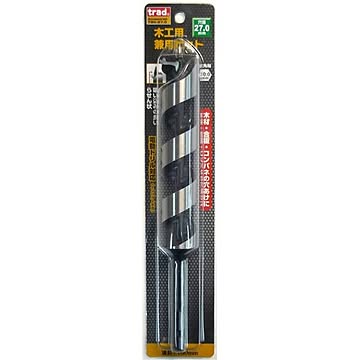 (業務用10個セット) TRAD 木工用兼用ビット/先端工具 【穴径：27mm】 インパクト12V対応 TWK-27.0 〔DIY用品/大工道具〕