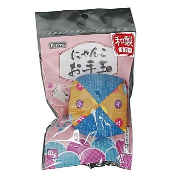 （まとめ）ペットプロ にゃんこお手玉 またたび入り 小花 小玉【×12セット】