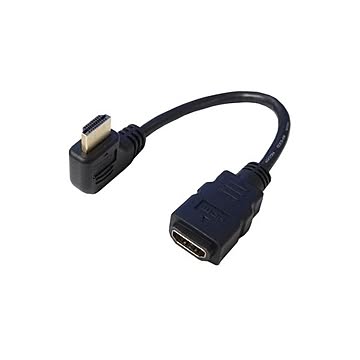 （まとめ）変換名人 HDMI L型ケーブル延長20（右L） HDMI-CA20RL×5セット