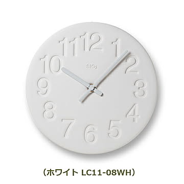 珪藻土の時計　LC11-08 メトロポリタンギャラリー Lemnos