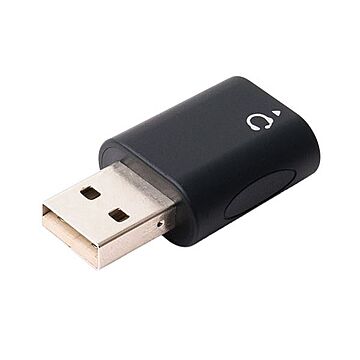 （まとめ） ミヨシ オーディオ変換アダプタ USBポート-3.5mmミニジャック 4極タイプ PAA-U4P 【×3セット】
