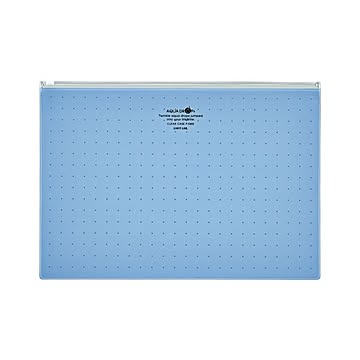 （まとめ） リヒトラブ AQUA DROPs クリヤーケース A4判 F-5303-8 青 1枚入 【×10セット】