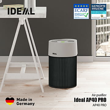 IDEAL イデアル 空気清浄機 Ideal AP40 PRO / ドイツ製 〜約30畳向け エアクリーナー 5層フィルター 花粉 タバコ ウイルス ほこり ハウスダスト PM2.5 消臭 脱臭