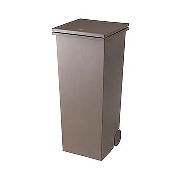 I'mD 岩谷マテリアル Kcud SQUARE Push Pail Rustic ［クードスクエア］ プッシュペール ラスティック JI-KUDSQA プッシュ開閉 蓋付き キャスター ゴミ箱