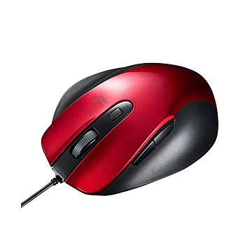 （まとめ） サンワサプライ 有線ブルーLEDマウス MA-BL123R 【×3セット】