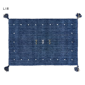 ギャッベ マット LORRI BUFF インド製 60x90cm 萩原