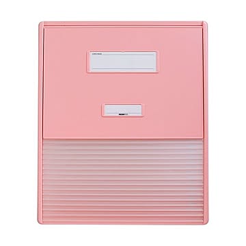 リヒトラブ カラーカードインデックスA3A4タテ2面16ポケット ピンク HC114C-4 1冊
