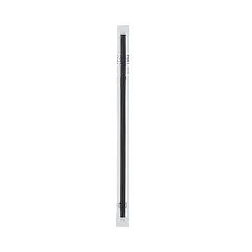 （まとめ）きんだいフレックスストロー（フィルム包装）ブラック GS-42 1パック（500本）【×20セット】
