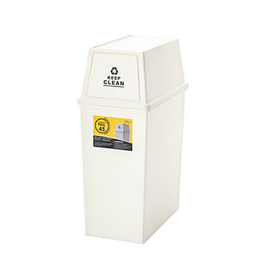 東谷 LFS-761WH スタッキングペール 45L 幅26cm 奥行45cm 高さ67cm ポリプロピレン