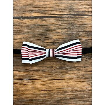 Pet bow tie（ペットボウウタイ） M ホワイト×レッド