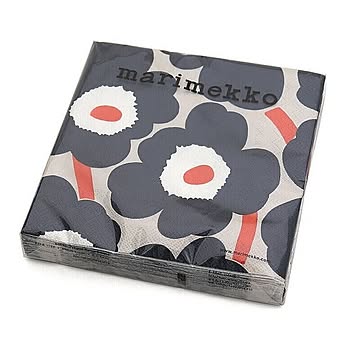 マリメッコ ペーパーナプキン ウニッコ リネン 33x33cm 20枚入り marimekko UNIKKO