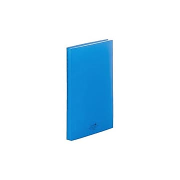 （まとめ）LIHITLAB クリヤーブック A4S N5001-8 青【×10セット】