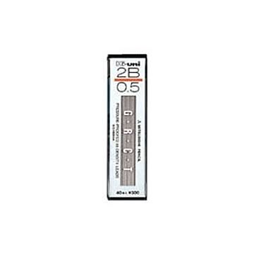 （まとめ） 三菱鉛筆 ハイユニ替芯 Hi-uni0.5mm芯（40本入） HU05300-2B 【×10セット】