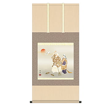 掛け軸 高砂 瀬田功舟 54.5x115cm 三幸