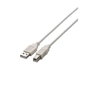 (まとめ)エレコム USB2.0ケーブル U2C-BN07WH【×10セット】