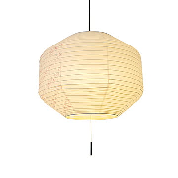 3灯 ペンダントライト SPN3-1146 美濃紙x花うさぎピンク(2面) 電球別売 Φ500ｍｍx高さ400mm 彩光デザイン