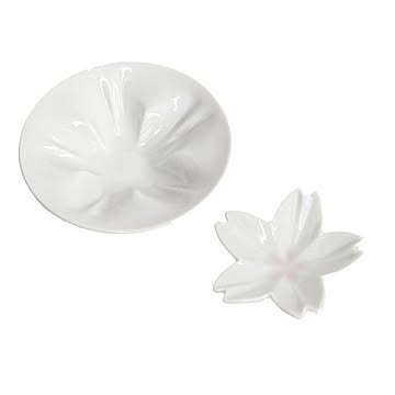 hiracle（ひらくる） さくら小皿/豆皿セット各1枚 （白/白）