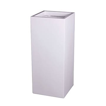大和プラスチック ファイバーグラスシリーズ プリズム 3480 ホワイト W340×D340×H800mm （底穴なし）
